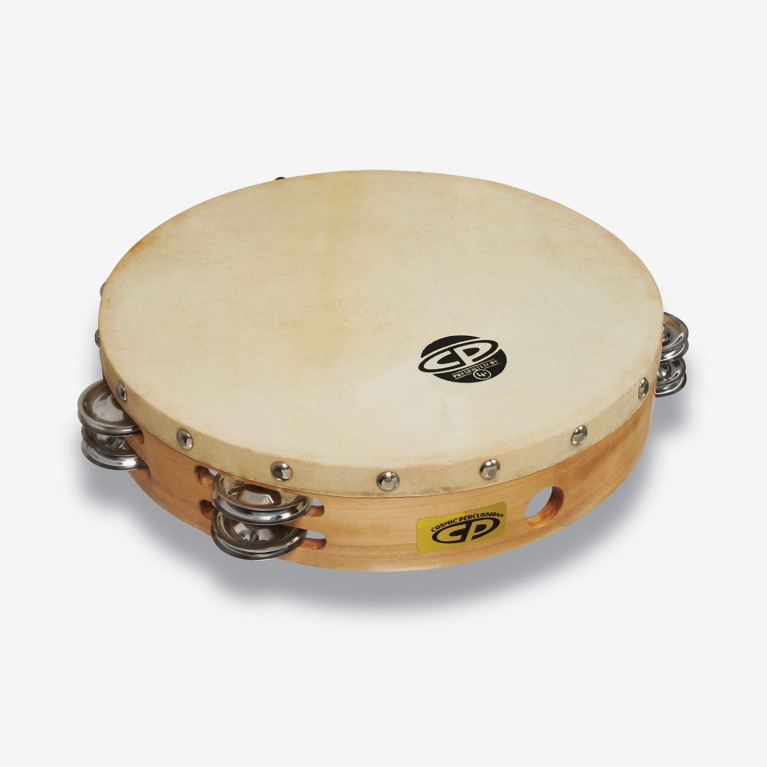 Latin Percussion CP Double Row Tambourine with Head | Big Bang