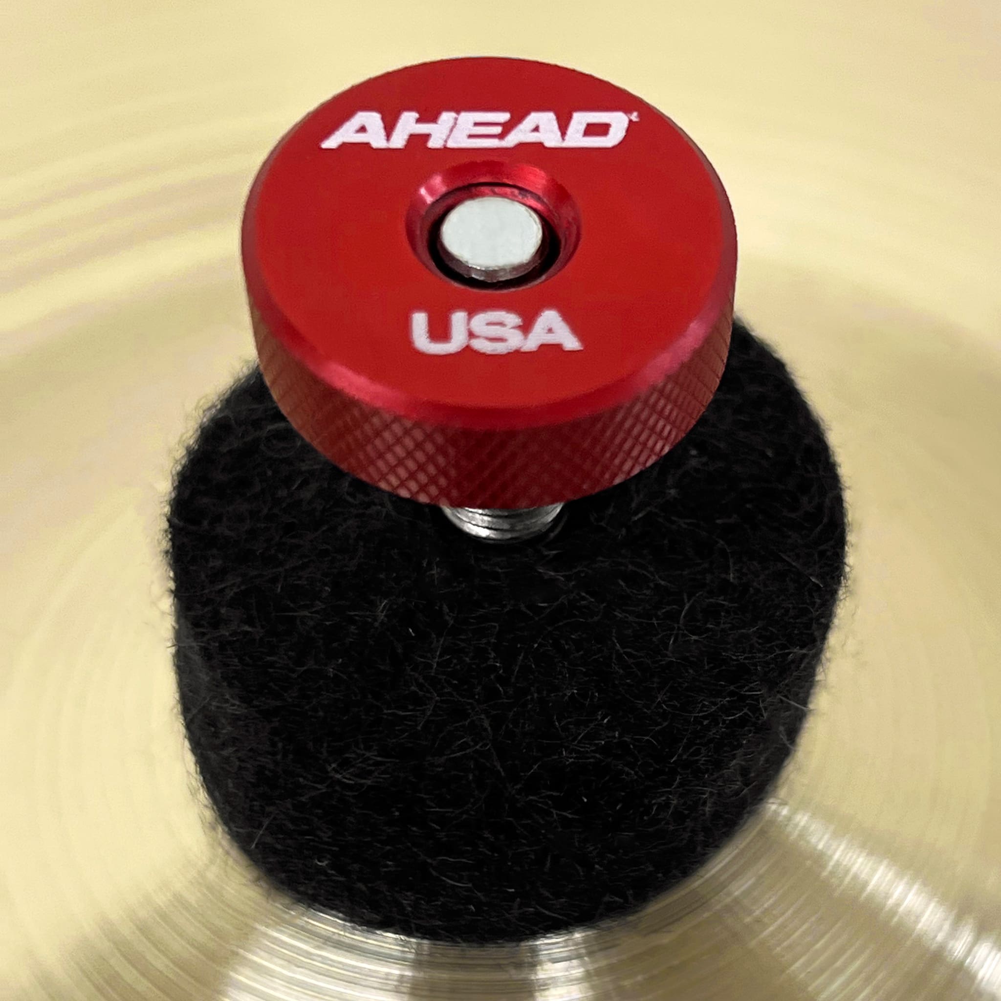 AHEAD 4-Pack Speed Nuts Knurled Metal Cymbal Washers in Red | Big